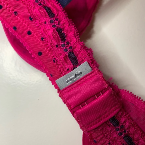 Aerie Pink Polka Dot Underwire Bra - Picture 5 of 8